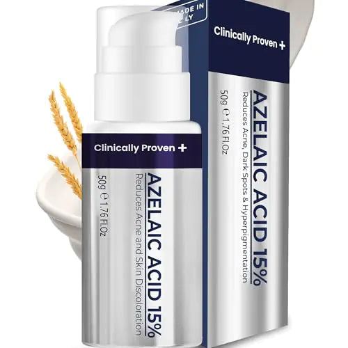 Advanced Azelaic Acid 15% Acne Cream - Redness Relief Rosacea & Dark Spots Treatment for Face - Soothes Acne Hyperpigmentation Enhanced Formula for Brighter Healthier Skin Care